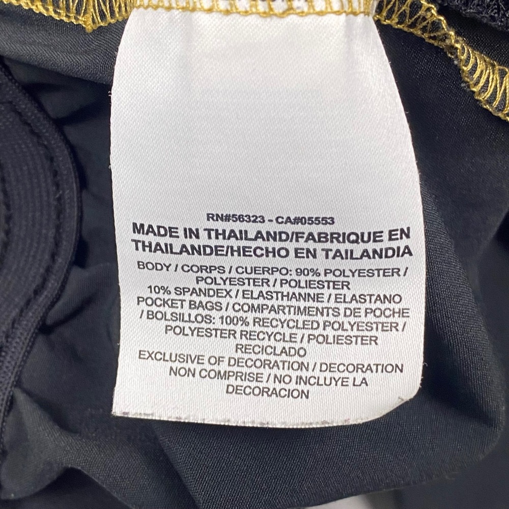 Nike Dri-FIT Basketball Shorts Men Large Black Gold  Spandex Athletic Gym - Picture 4 of 8